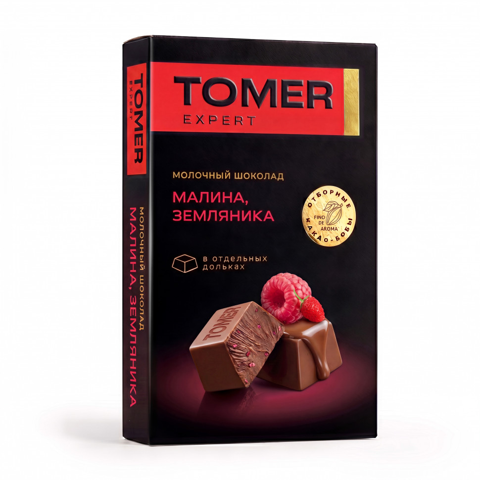  Фабрика Томер   Молочный шоколад Малина-Земляника, 90г  в Солнечногорске