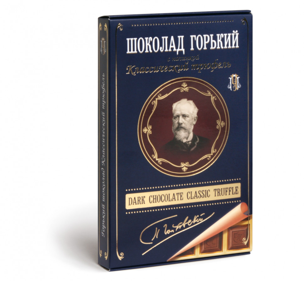  Фабрика Томер  Горький шоколад ТРЮФЕЛЬ классический (Чайковский), 112г в Солнечногорске